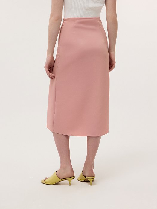 Юбка-миди из сатина: фото №4