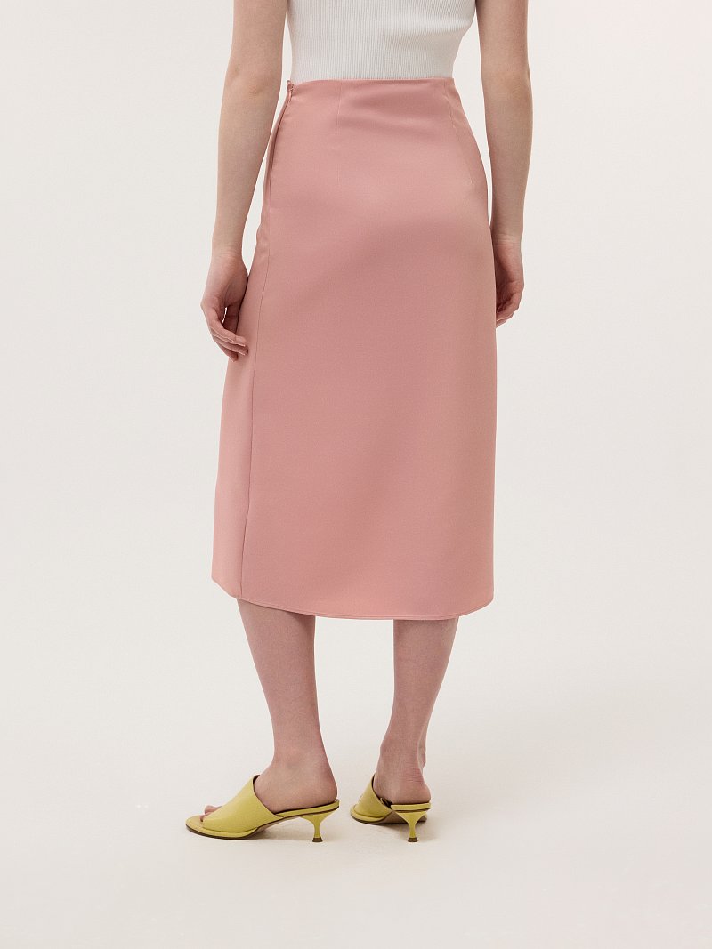 Юбка-миди из сатина