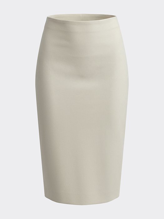 Атласная юбка-миди: фото №7