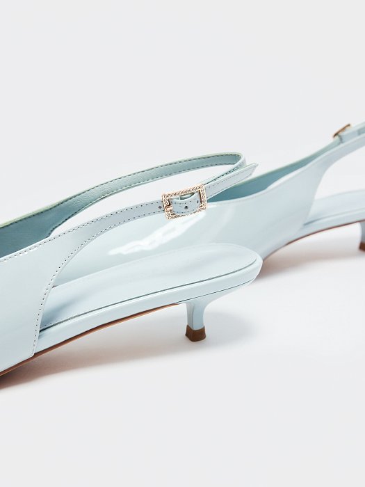 Лаковые туфли с открытой пяткой: фото №7