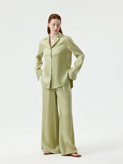 Атласная блуза оверсайз: фото №6