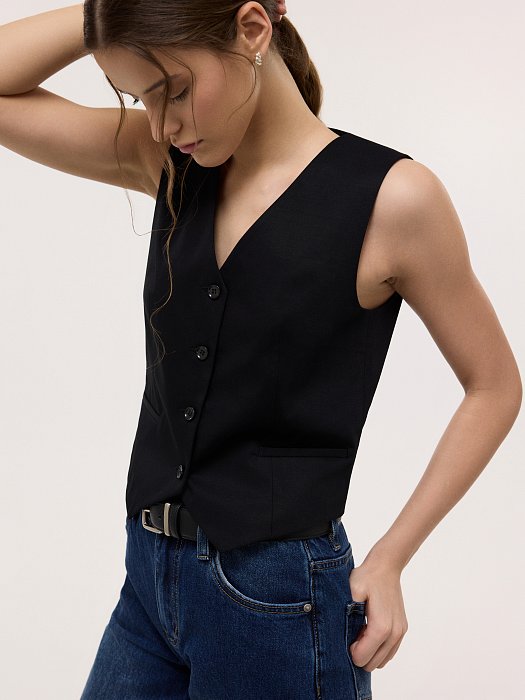 Жилет из хлопка: фото №2