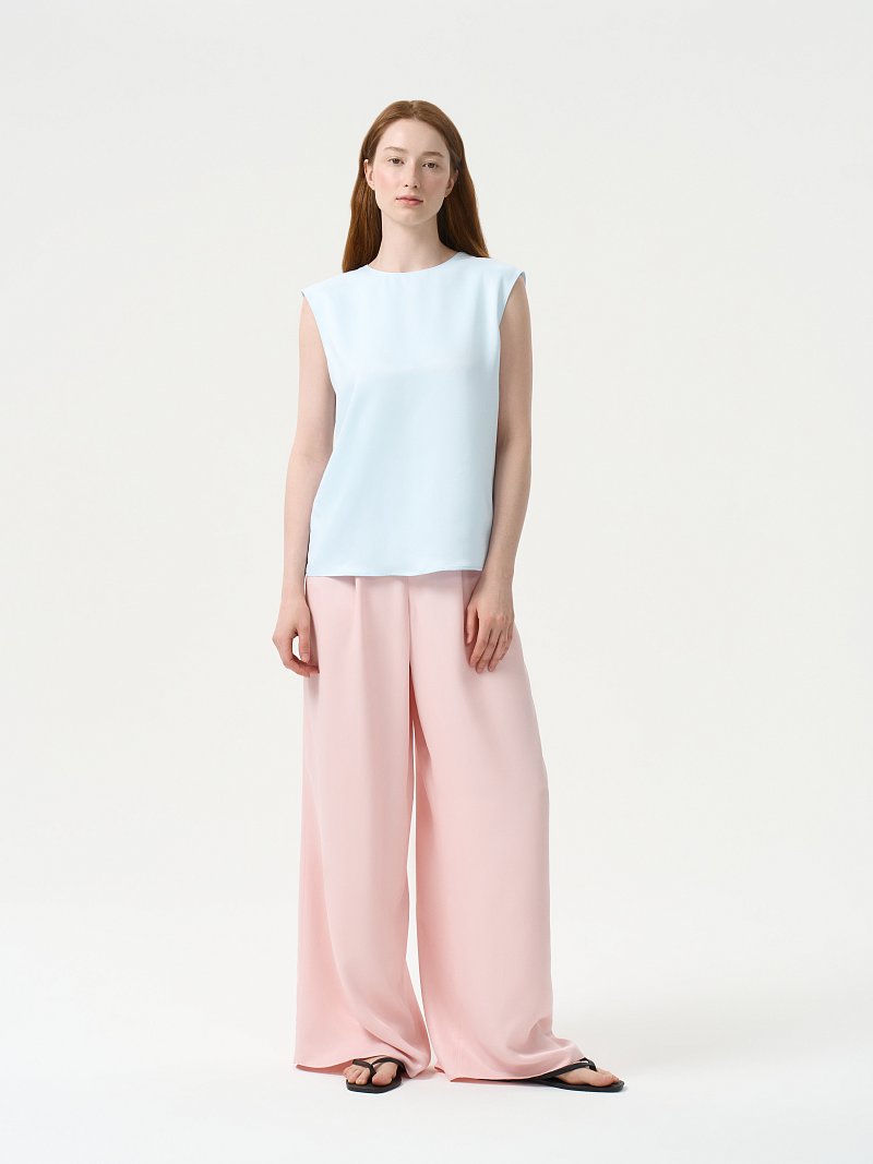 Прямой топ из сатина