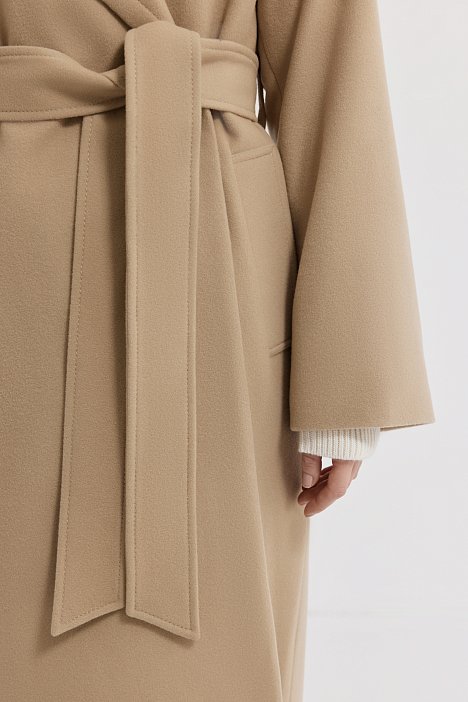 Пальто-халат из шерсти (Р158): фото №4