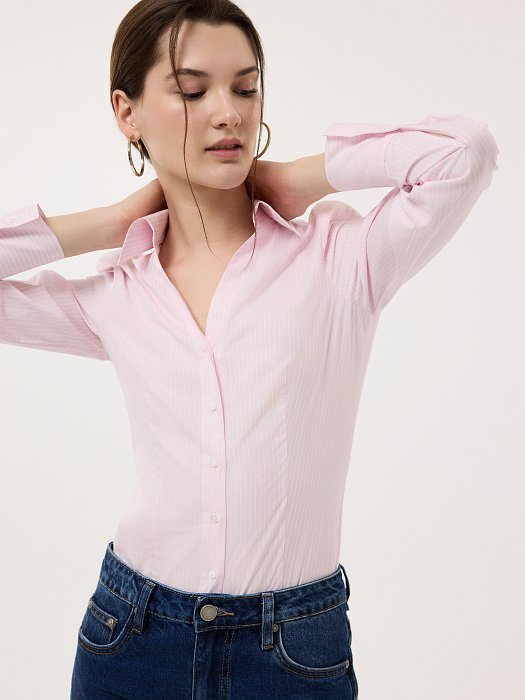 Боди-рубашка из хлопка: фото №2