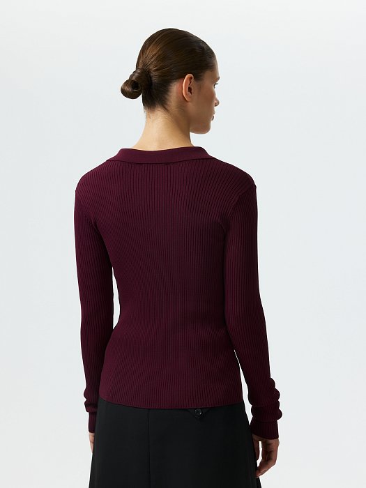 Лонгслив с V-вырезом: фото №4