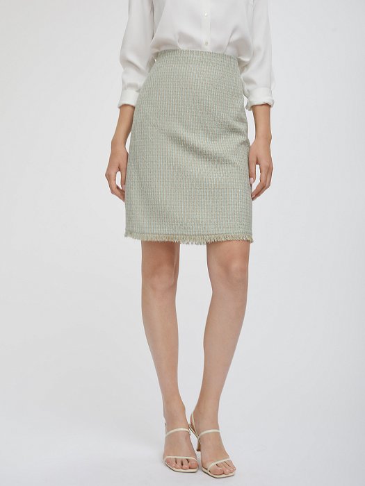 Юбка букле с бахромой: фото №3