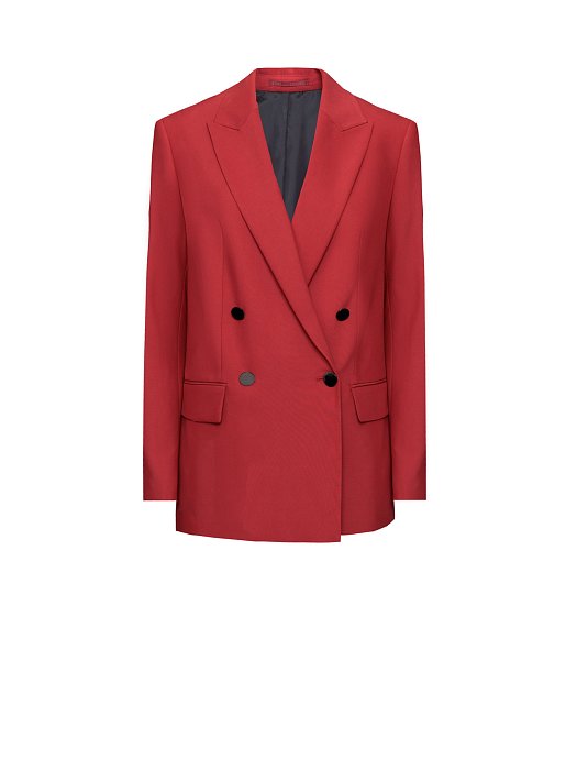 Двубортный прямой жакет: фото №8