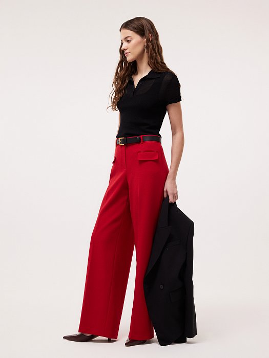 Прямые брюки с клапанами: фото №2