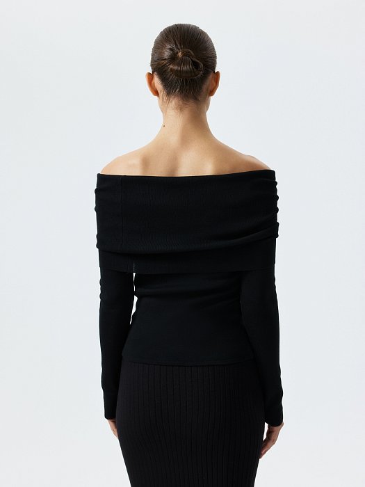 Лонгслив с открытыми плечами: фото №5