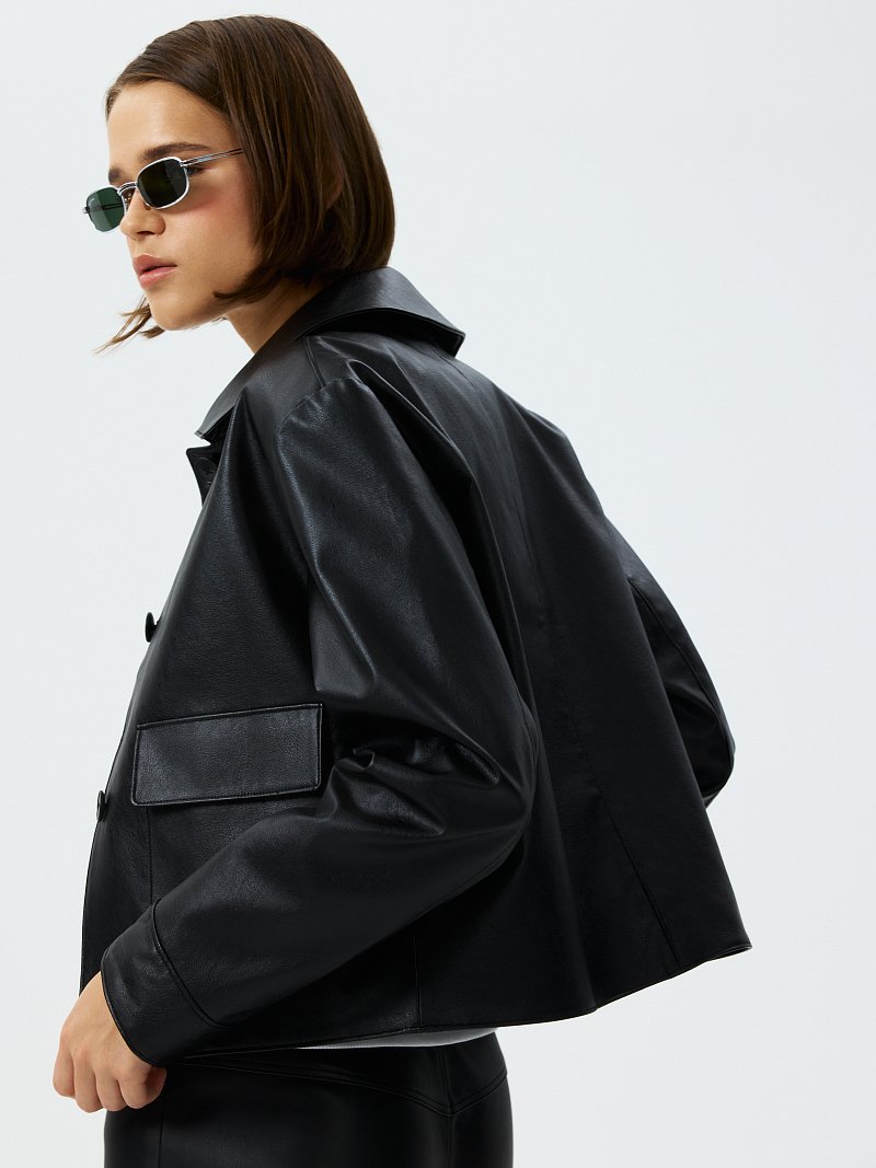 Куртка из искусственной кожи