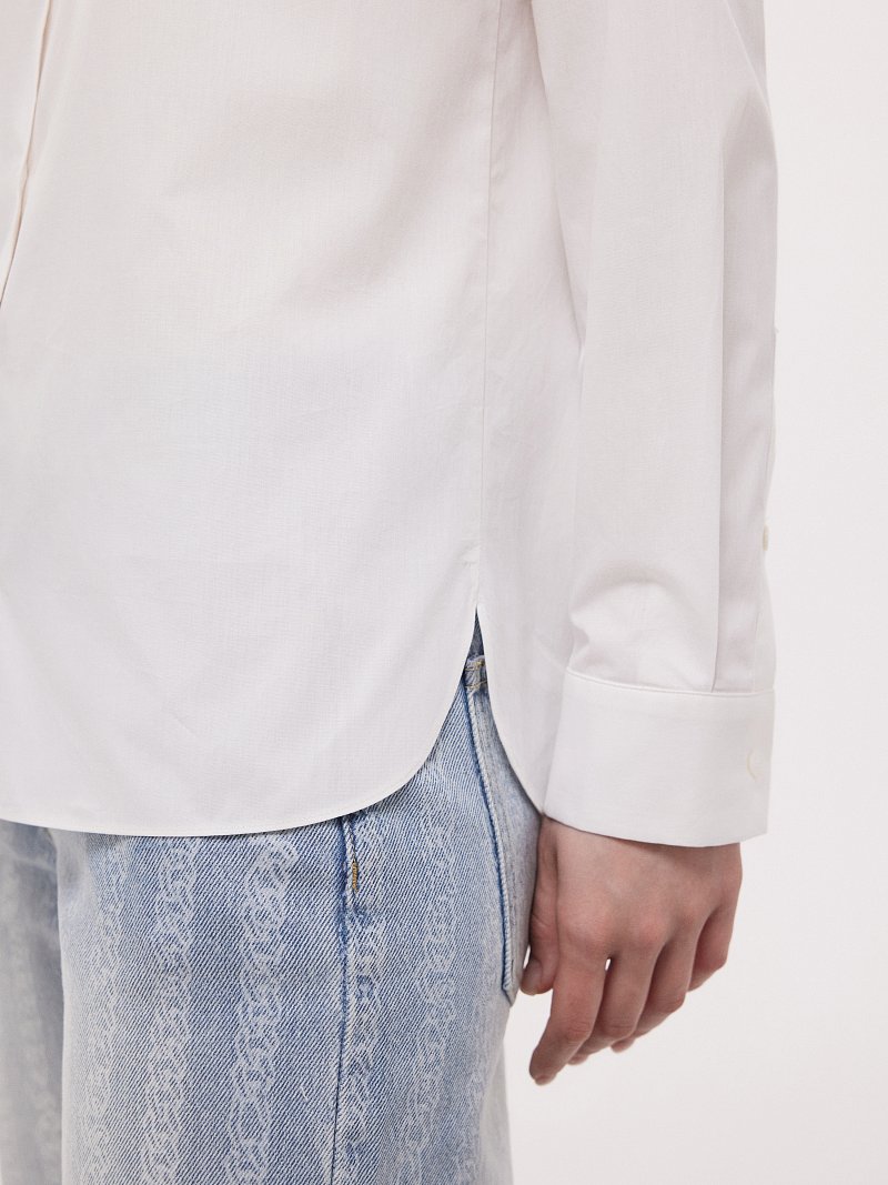 Прямая рубашка из хлопка