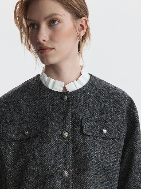 Укороченный жакет со съемными деталями