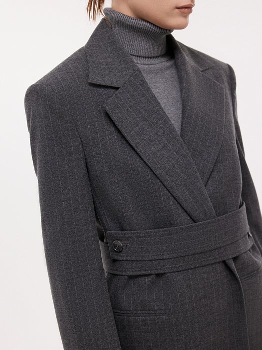 Жакет из фланели в полоску: фото №2