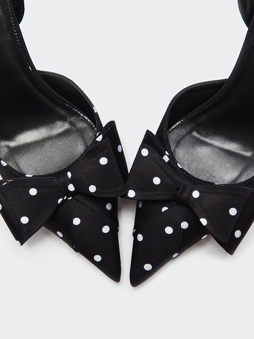 Туфли из сатина в горох: фото №5