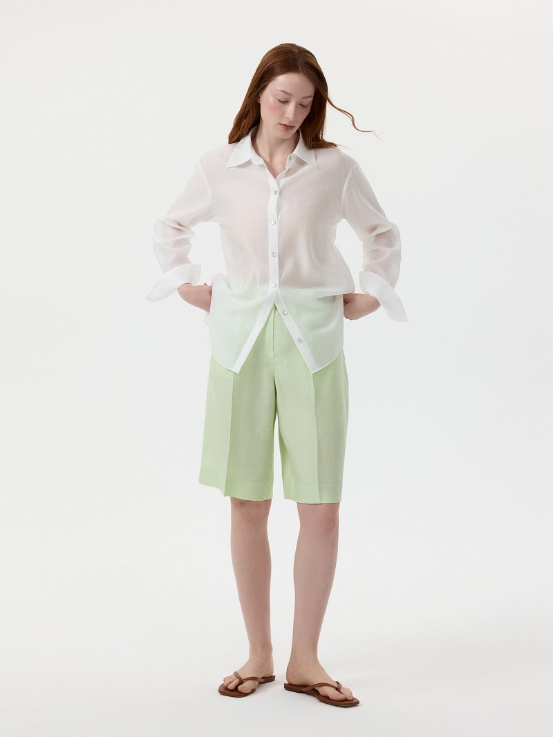 Шорты из конопляной ткани