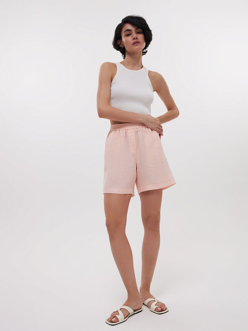 Шорты из натурального льна