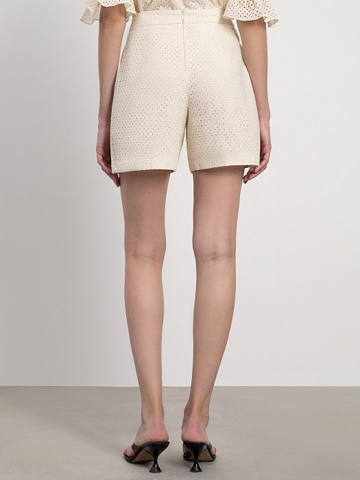 Шорты из перфорированного хлопка: фото №2