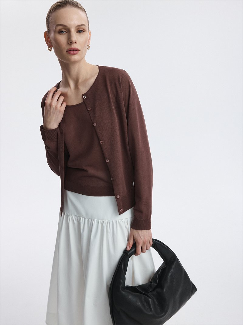 Кардиган с топом из вискозы