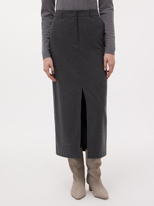 Юбка из фланели в полоску: фото №3