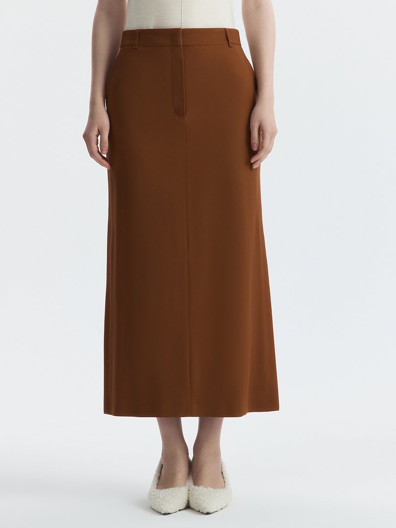 Прямая юбка из вискозы