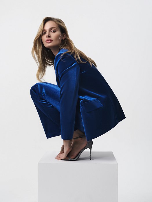 Жакет из бархатной ткани: фото №7