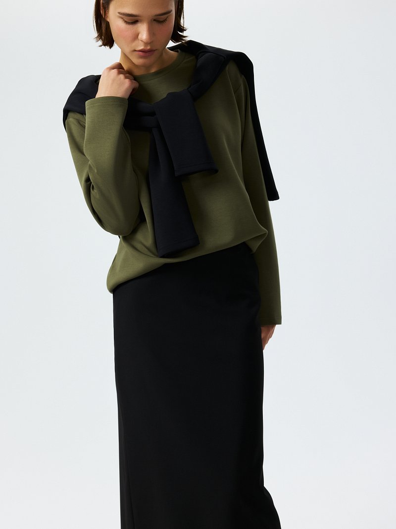 Прямая юбка-макси