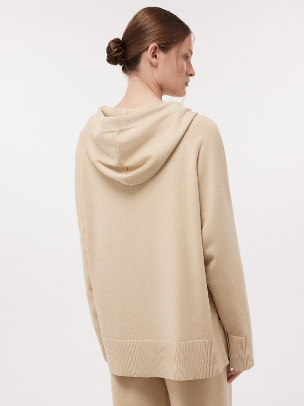 Вязаное худи