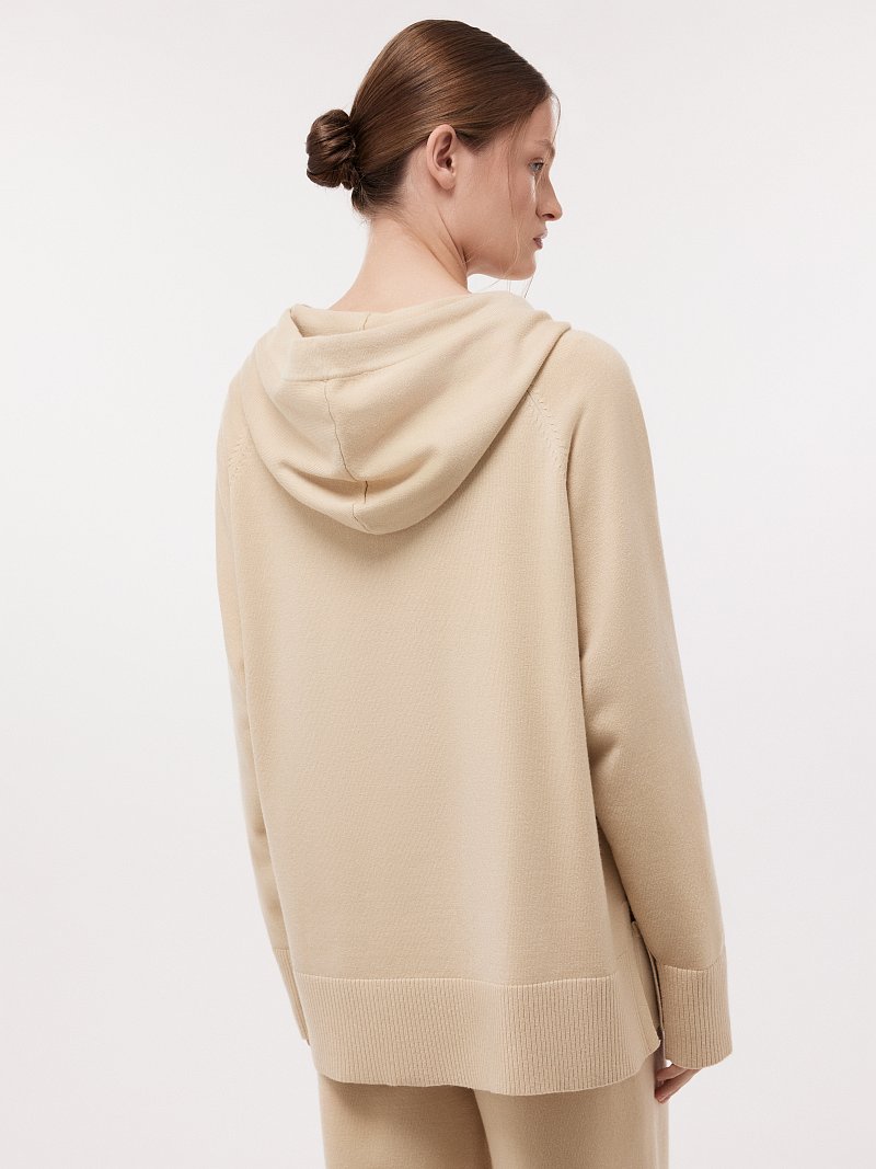 Вязаное худи