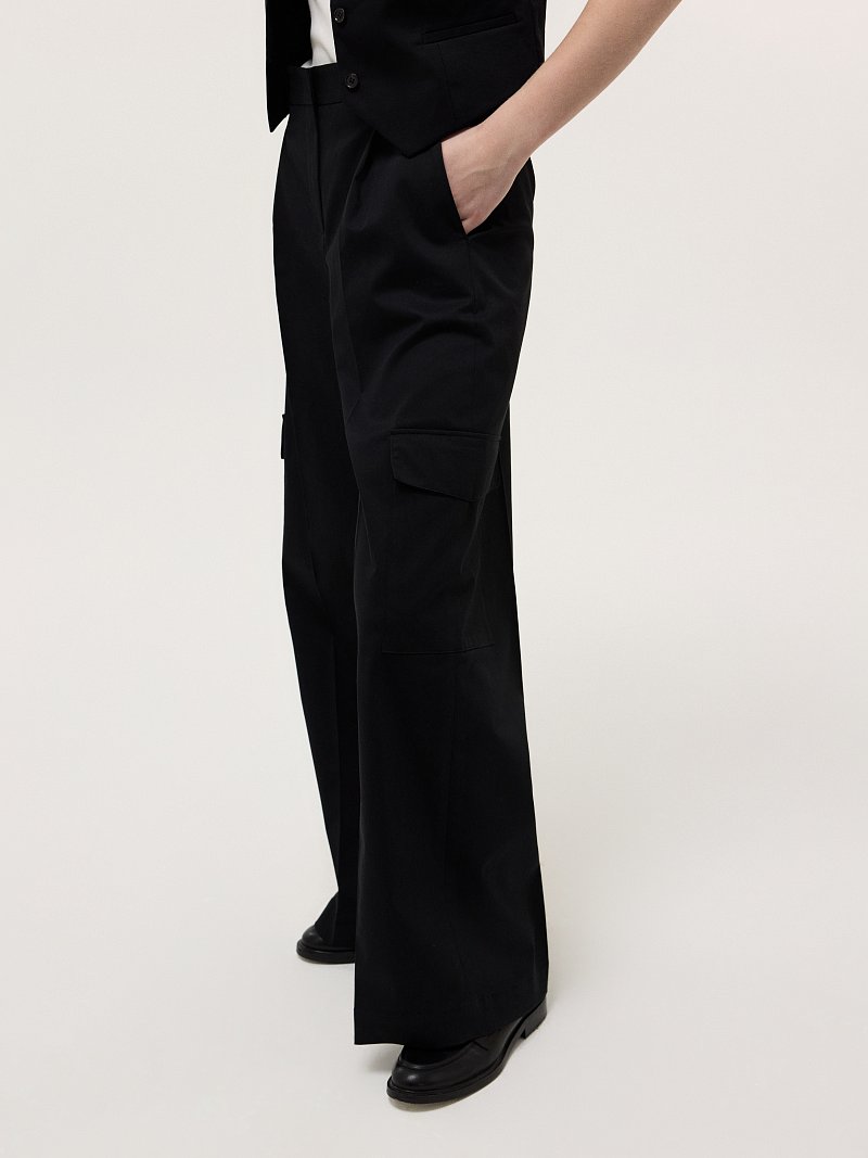 Брюки-карго из хлопка