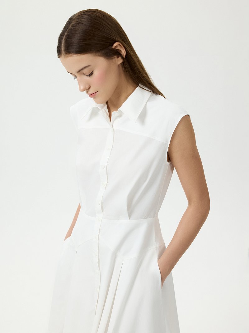 Платье-мини из натурального хлопка