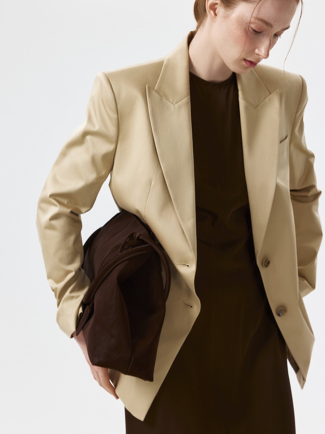 Прямой жакет из хлопка: фото №1