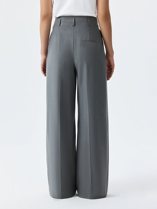 Широкие брюки с поясом: фото №5