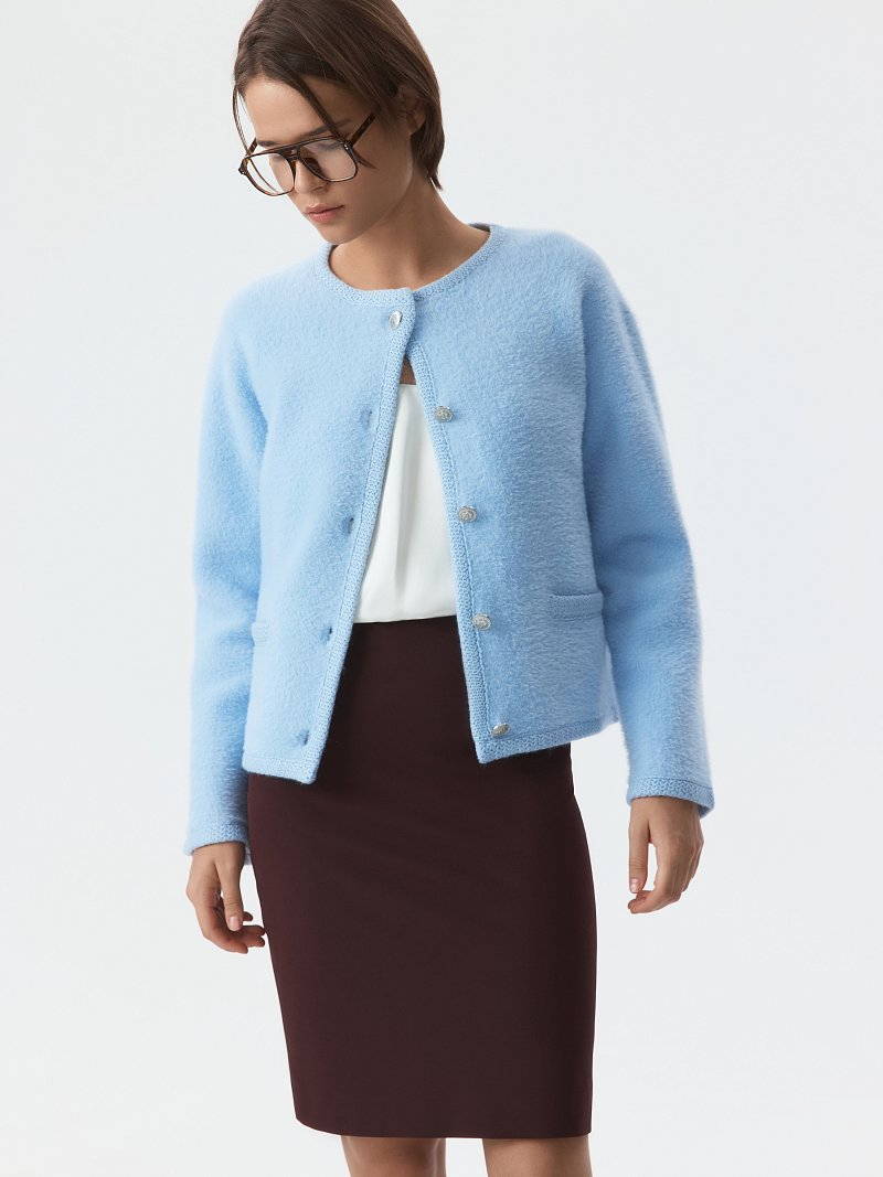 Прямая мини-юбка