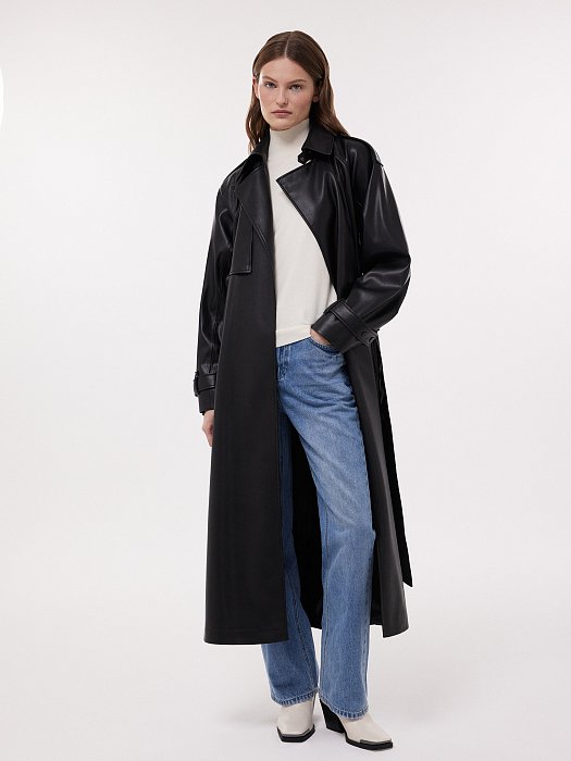 Плащ из экокожи: фото №2