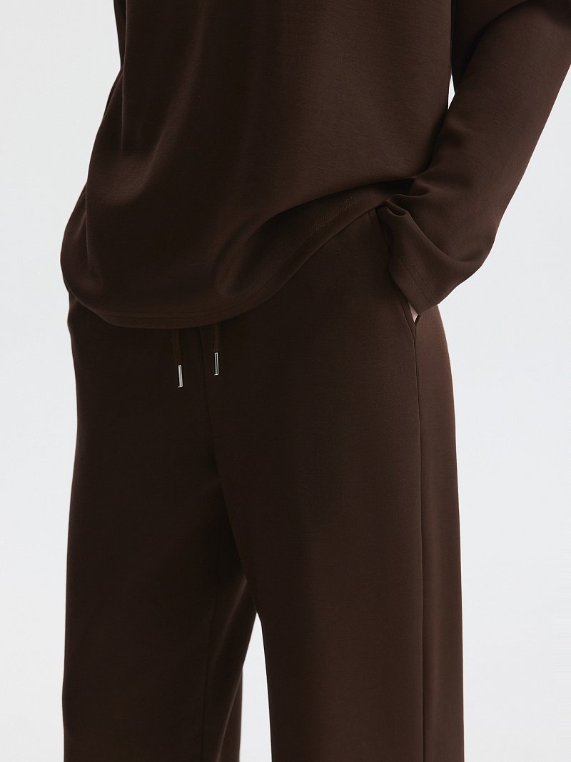 Трикотажные брюки на кулиске