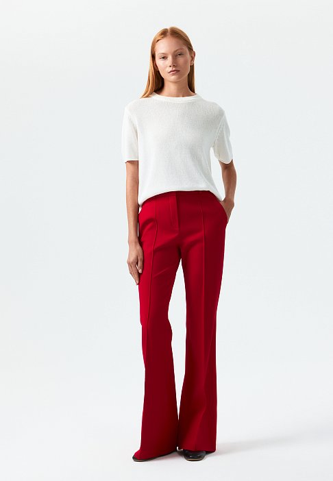 Расклешенные брюки из вискозы: фото №2