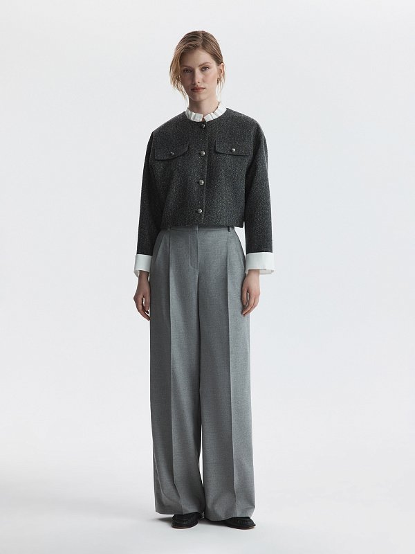 Укороченный жакет со съемными деталями