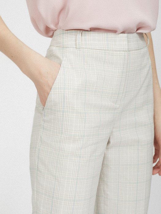 Брюки в клетку из хлопка: фото №4