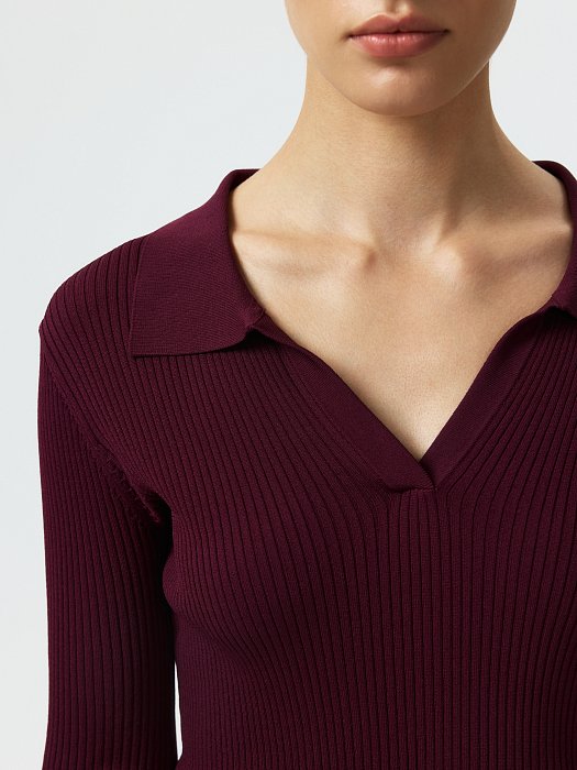 Лонгслив с V-вырезом: фото №3