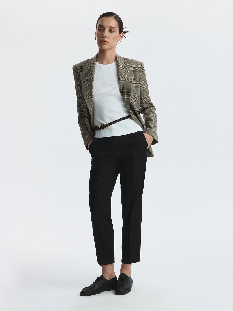 Зауженные брюки из хлопка