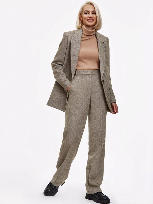 Прямые брюки из шерсти: фото №8