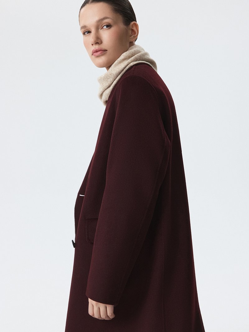 Длинное пальто с шерстью (Р158)