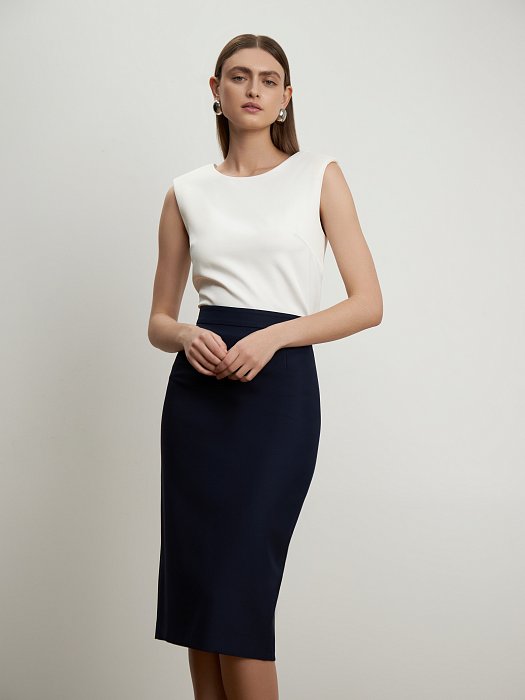 Юбка-карандаш с высокой посадкой: фото №2