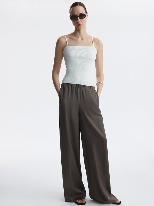 Трикотажный топ на бретелях: фото №6