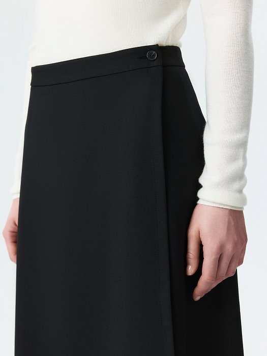 Асимметричная юбка на запах: фото №4
