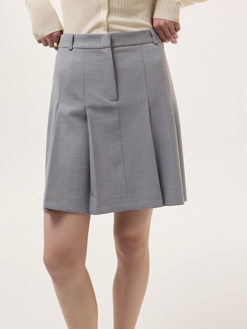 Юбка-трапеция со складками