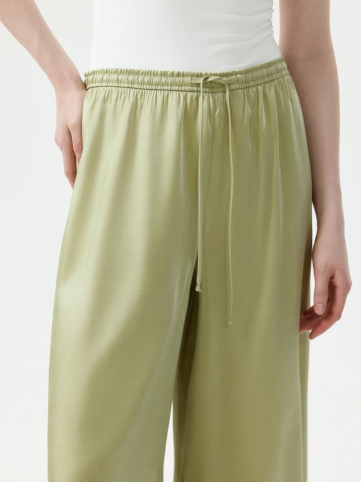 Атласные брюки на кулиске: фото №5