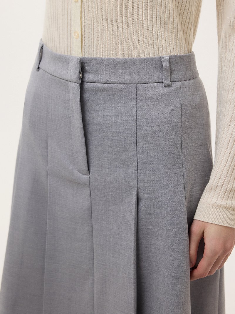 Юбка-трапеция со складками