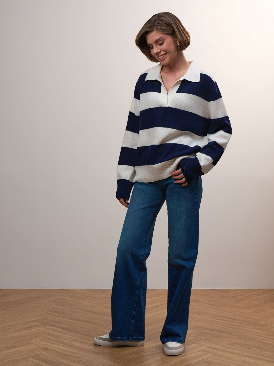 Джемпер с отложным воротником: фото №1